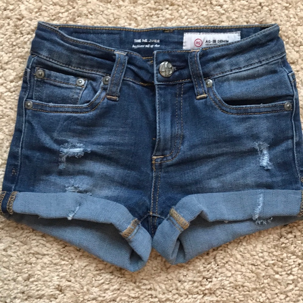 Girls size 7 AG jean shorts